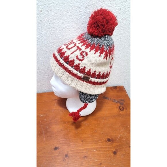 Roots Kids Pom Pom Beanie Hat Canada Design 3-5 Yrs - Picture 3 of 7